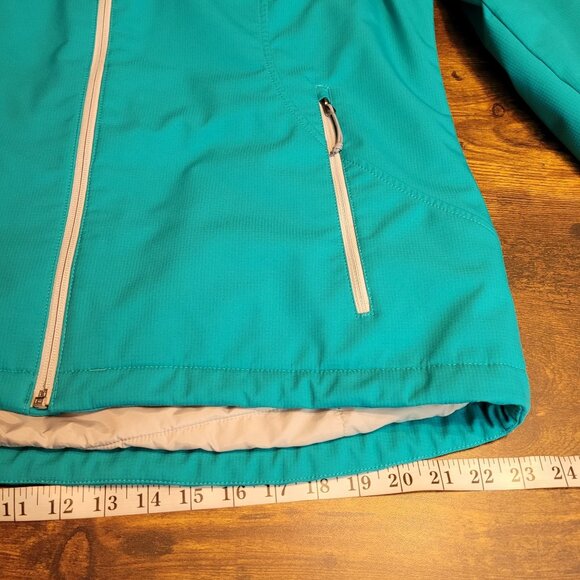 The North Face Windwall Prima Loft Jacket XL Soft Shell Cyan Blue Gorpcore - Picture 9 of 11